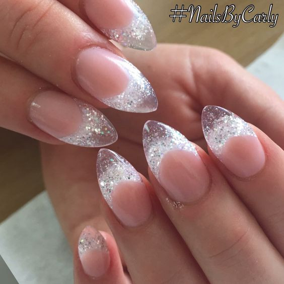 Almond Glitter Nails
 50 Must Try Classy Glitter Almond Acrylic Nails In 2017