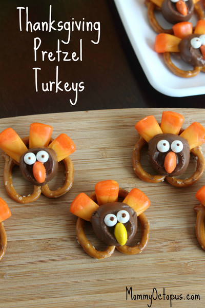 Already Made Turkey For Thanksgiving
 Thanksgiving Pretzel Turkeys
