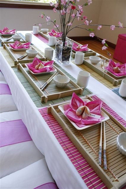 American Tea Party Food Ideas
 Japanese Tea Party setting minus the American "Chinese