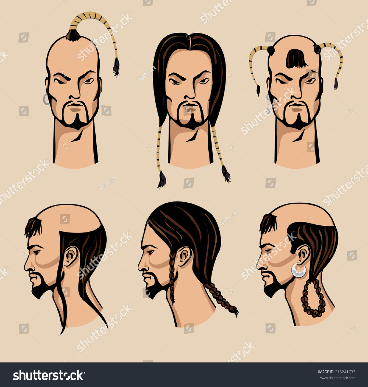 Ancient Chinese Hairstyles Male
 Traditional Male Hairstyles Nomads Mongolia Kazakhstan
