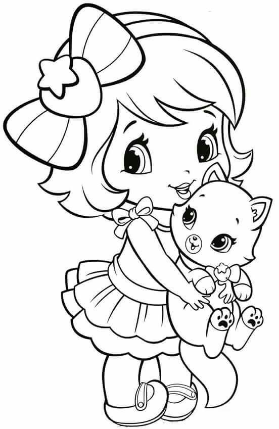 Animal Coloring Pages For Girls
 Coloring Pages Little Girl