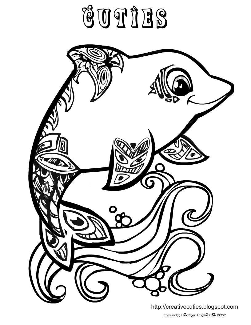 Animal Coloring Pages For Girls
 Quirky Artist Loft Cuties Free Animal Coloring Pages