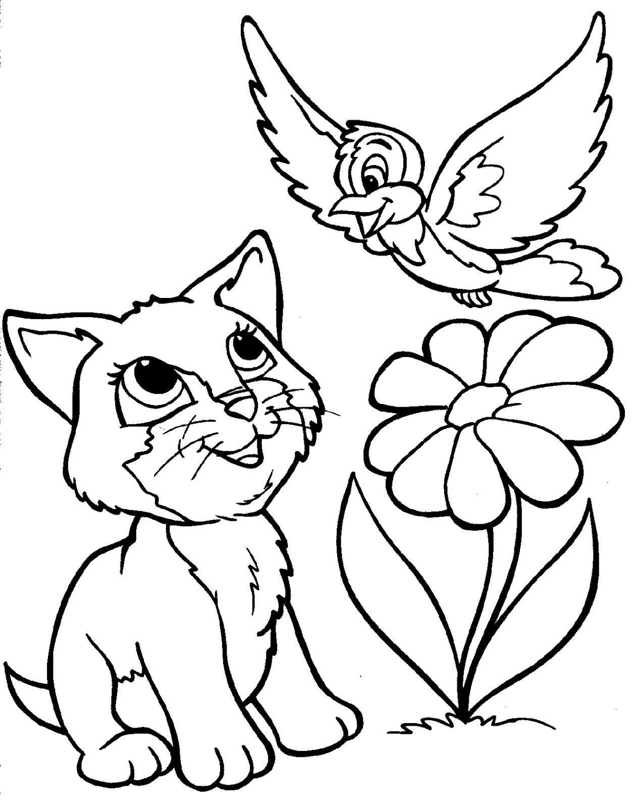 Animal Coloring Pages For Girls
 10 Cute Animals Coloring Pages