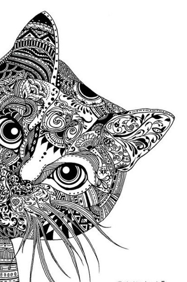Animals Coloring Pages For Adults
 Baldauf BlogART Zentangle Animal Coloring Book