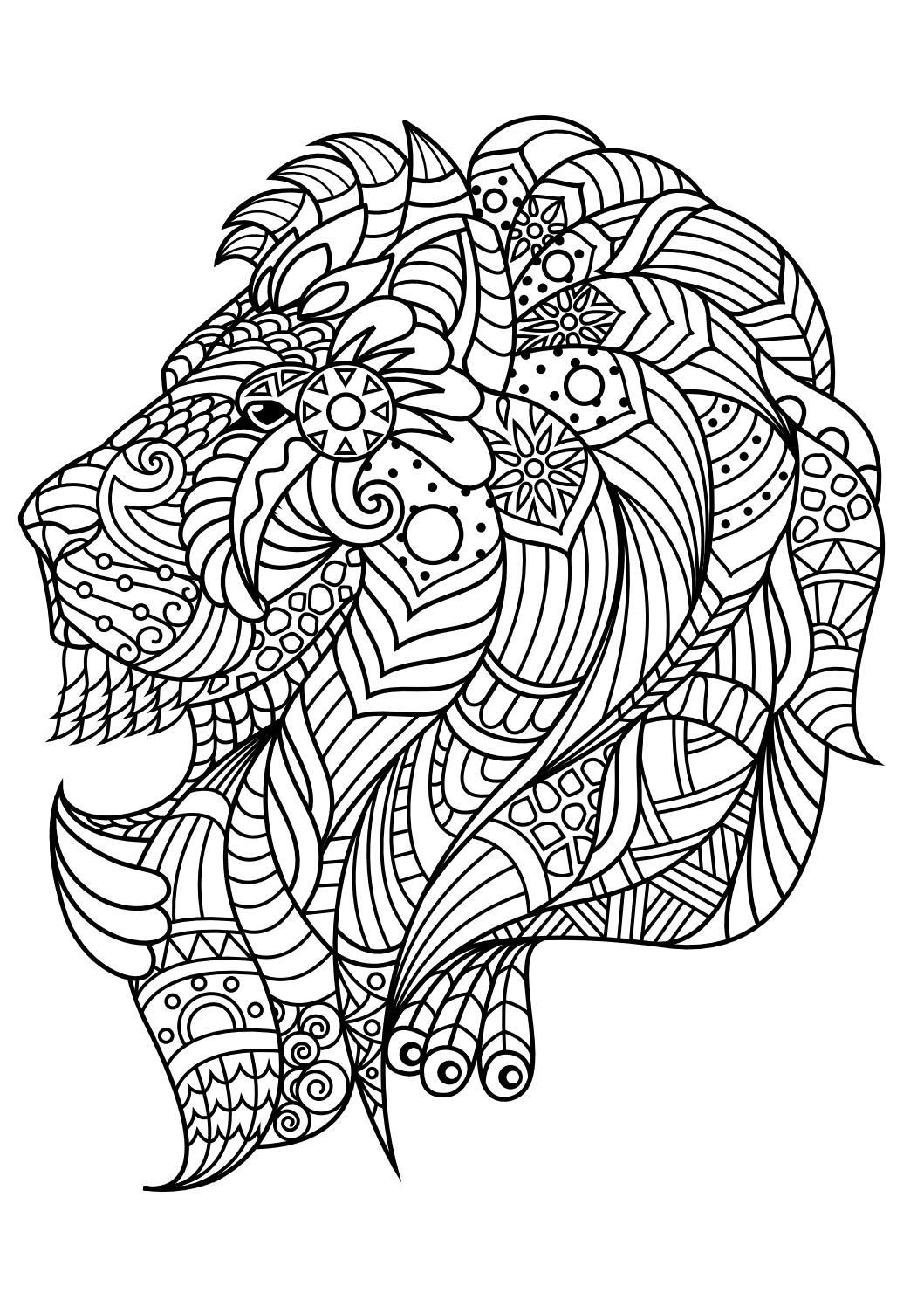 Animals Coloring Pages For Adults
 Animal coloring pages pdf