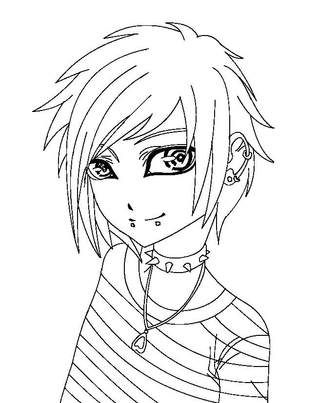 Anime Boys Coloring Pages
 Coloring Pages Anime Boys at GetColorings