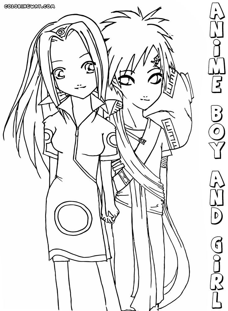 Anime Boys Coloring Pages
 Anime boy coloring pages