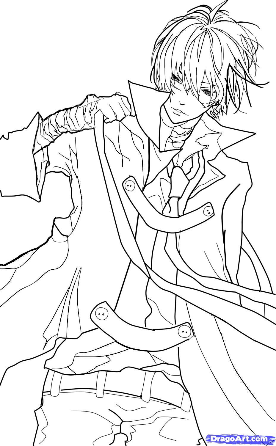 Anime Boys Coloring Pages
 art blog creating a killer skull