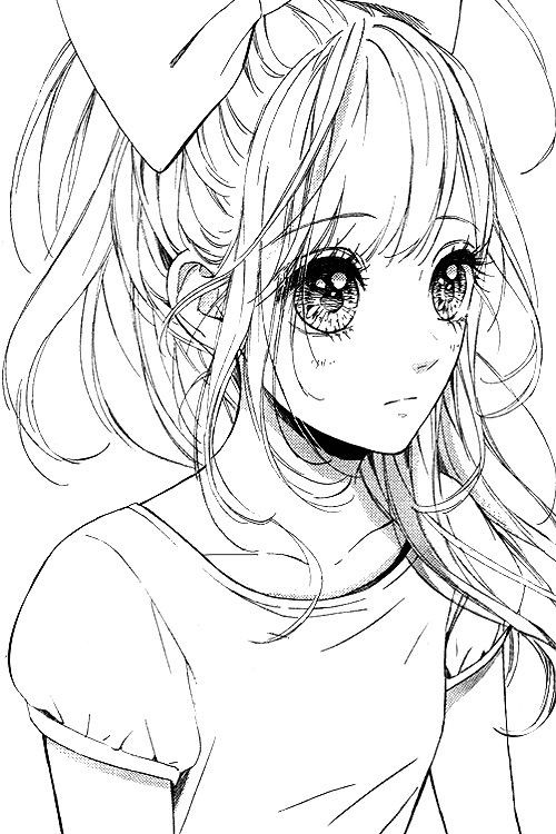 Anime Girls Coloring Pages
 1189 best Anime coloring pages images on Pinterest