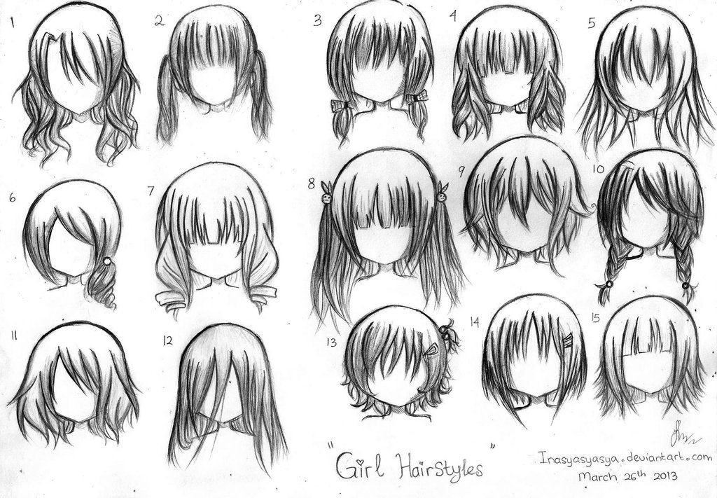 Anime Hairstyles Female Short
 Pin on Drawing