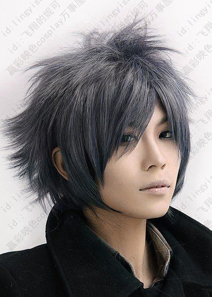 Anime Hairstyles In Real Life For Guys
 black and grey hair Google Search