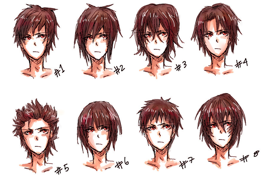 Anime Male Hairstyle
 Cabelos
