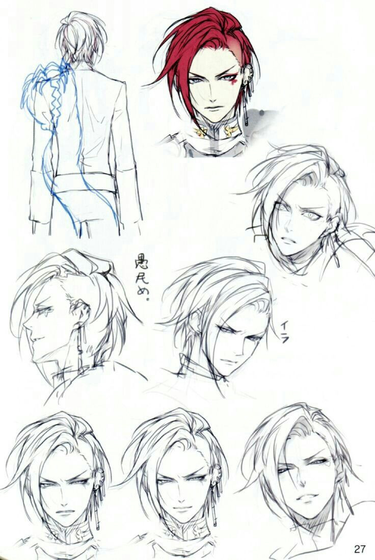 Anime Male Hairstyle
 Pin by Alexia Rodriguez on drawing practice reference in