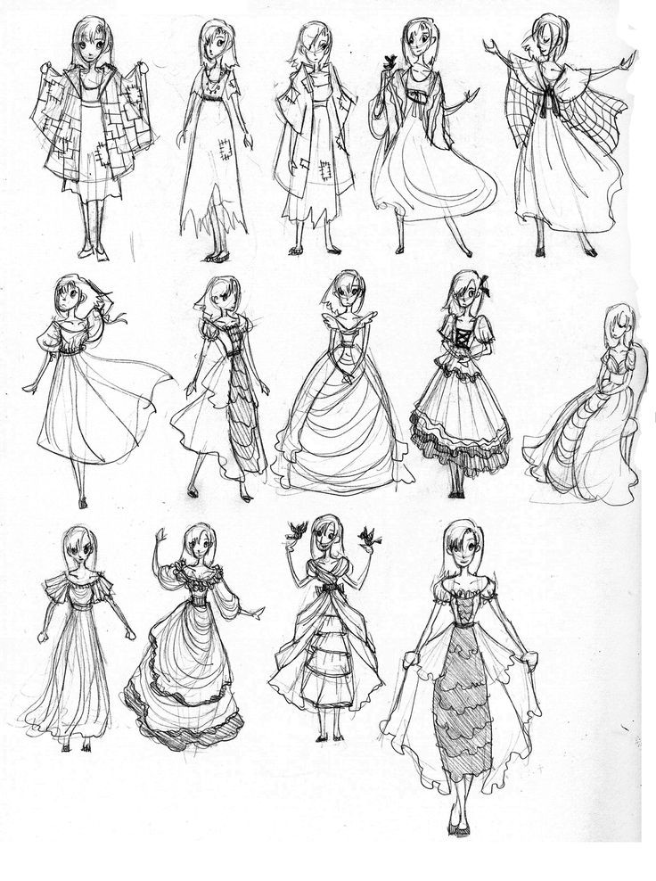 Anime Princess Hairstyles
 Anime Dress Designs Cartoon Dresses Style wall