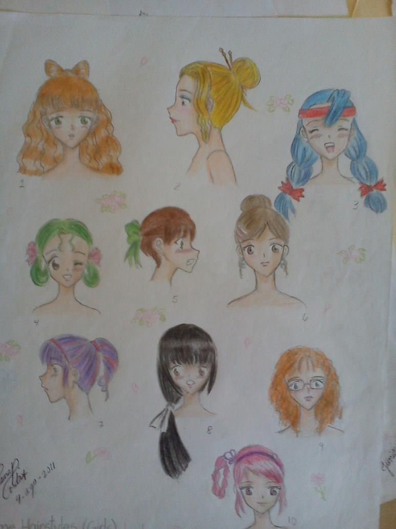 Anime Princess Hairstyles
 Anime Girls Hairstyles by PrincessVirtual12 on DeviantArt