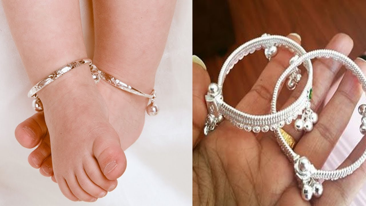 Anklet Silver
 New Silver Baby Anklet Designs Latest Baby Payal