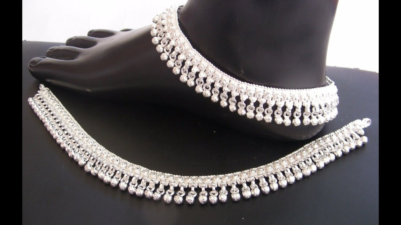Anklet Silver
 LATEST SILVER ANKLET FOR WOMEN SILVER JEWELLERY ONLINE