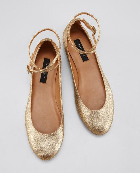 Ann Taylor Wedding Shoes
 Ann Taylor Glitter Ballet Flats want