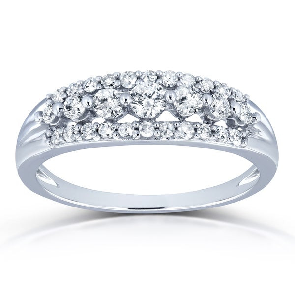 Annello Wedding Rings
 Shop Annello by Kobelli 10k White Gold 2 5ct TDW Diamond
