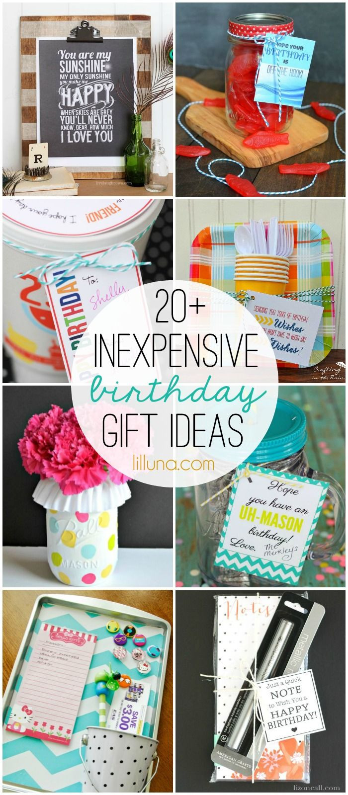 Anniversary Gift Ideas For Friends
 20 Inexpensive Birthday Gift Ideas