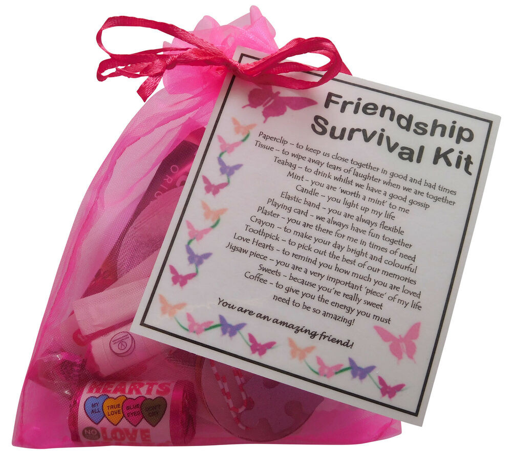 Anniversary Gift Ideas For Friends
 Friendship BFF Best Friend Survival kit t unique