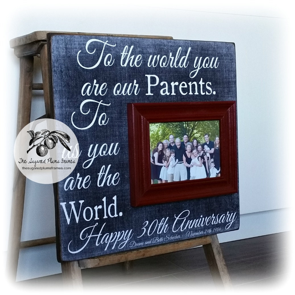 Anniversary Gift Ideas For Parents
 Parents Anniversary Gift 30th Anniversary Gifts 50th