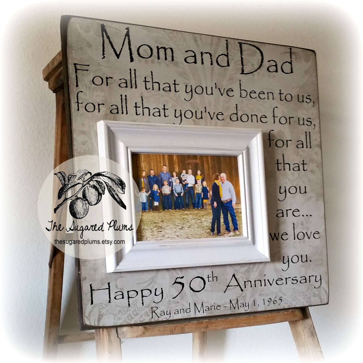 Anniversary Gift Ideas For Parents
 50th Anniversary Gifts Parents Anniversary Gift by