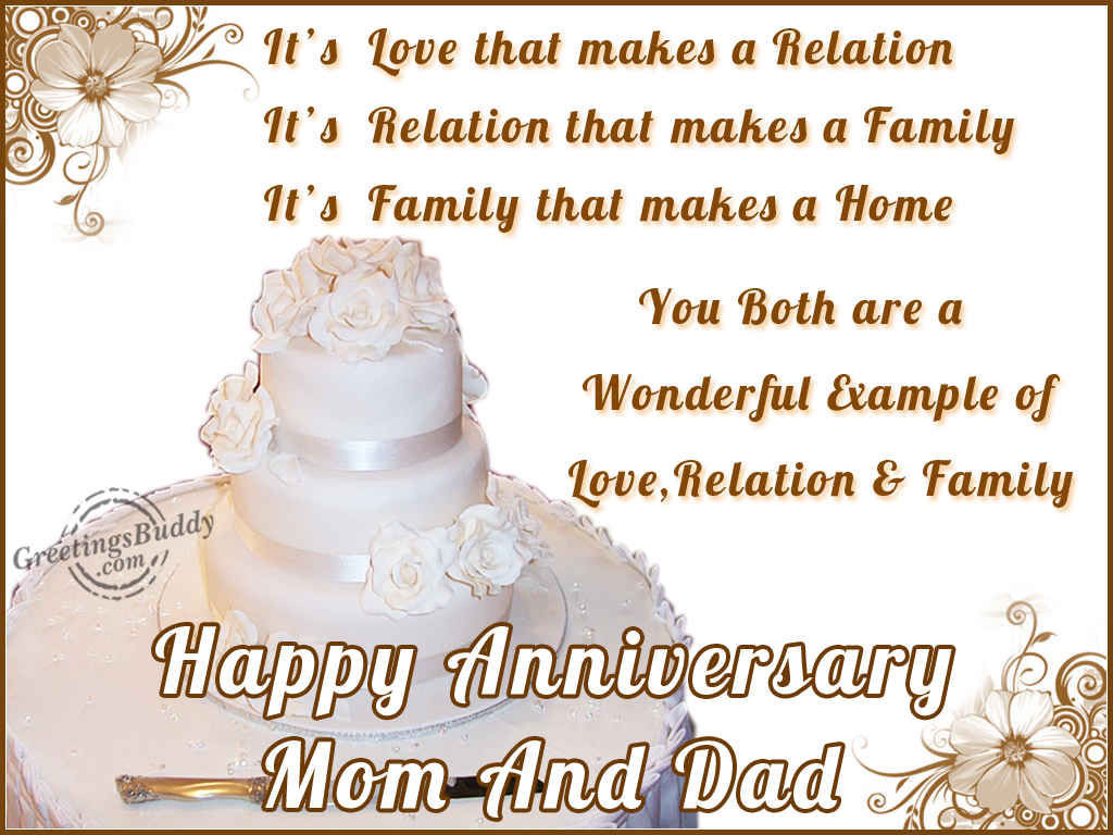 Anniversary Quotes For Mom And Dad
 Happy Anniversary Mom And Dad s and