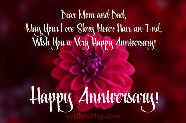 Anniversary Quotes For Parents
 Anniversary Wishes For Parents Messages & Quotes WishesMsg