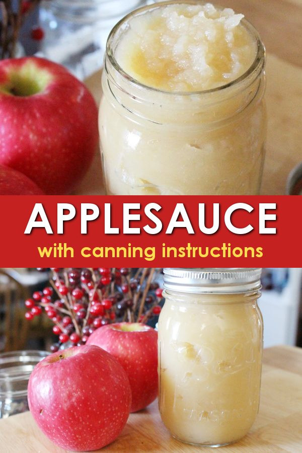 Applesauce Recipe For Canning
 Canning Applesauce Easy Water Bath Recipe