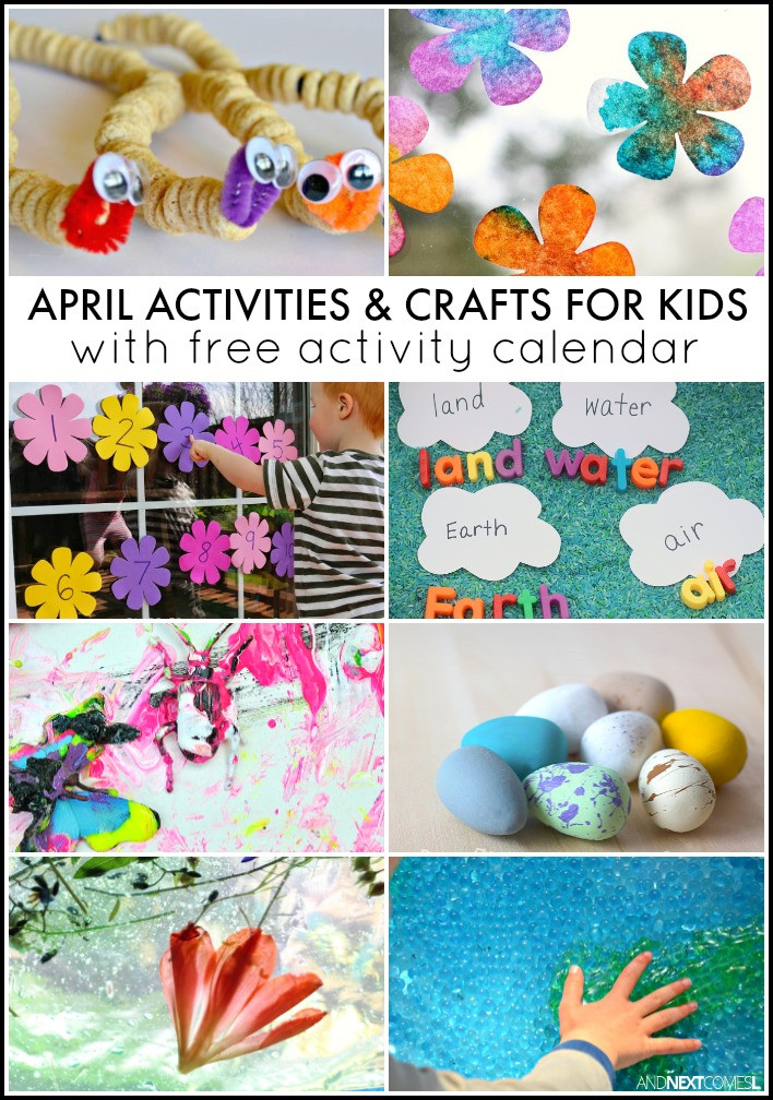 April Preschool Crafts
 30 April Activities for Kids Free Activity Calendar
