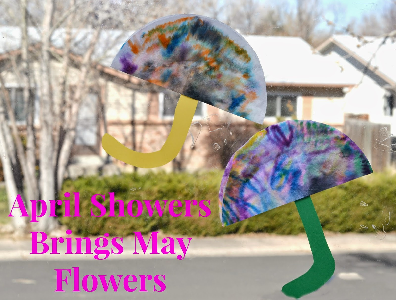 April Preschool Crafts
 April Showers Brings May Flowers Coffee Filter Craft