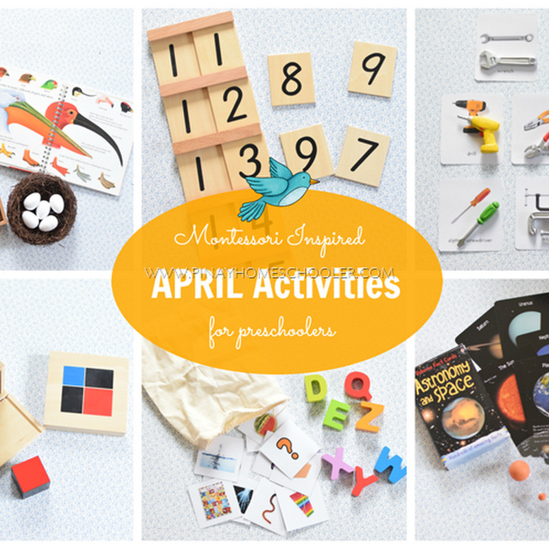 April Preschool Crafts
 Montessori Inspired April Activities for Preschoolers
