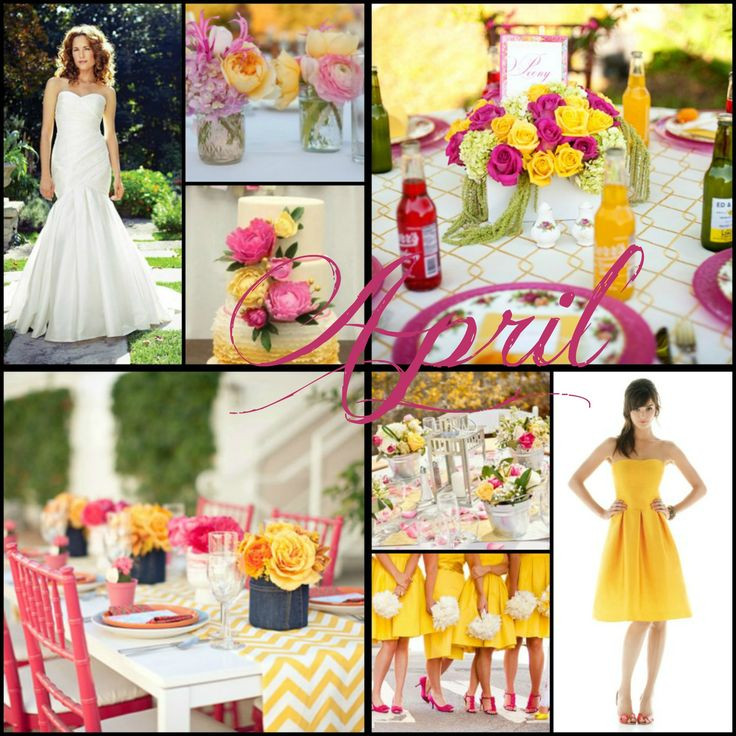 April Wedding Colors
 42 best Color By Month images on Pinterest