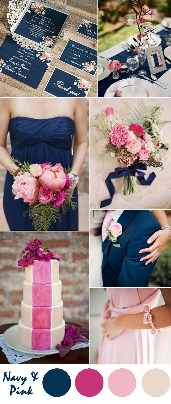 April Wedding Colors
 Ten Most Gorgeous Navy Blue Wedding Color Palette Ideas