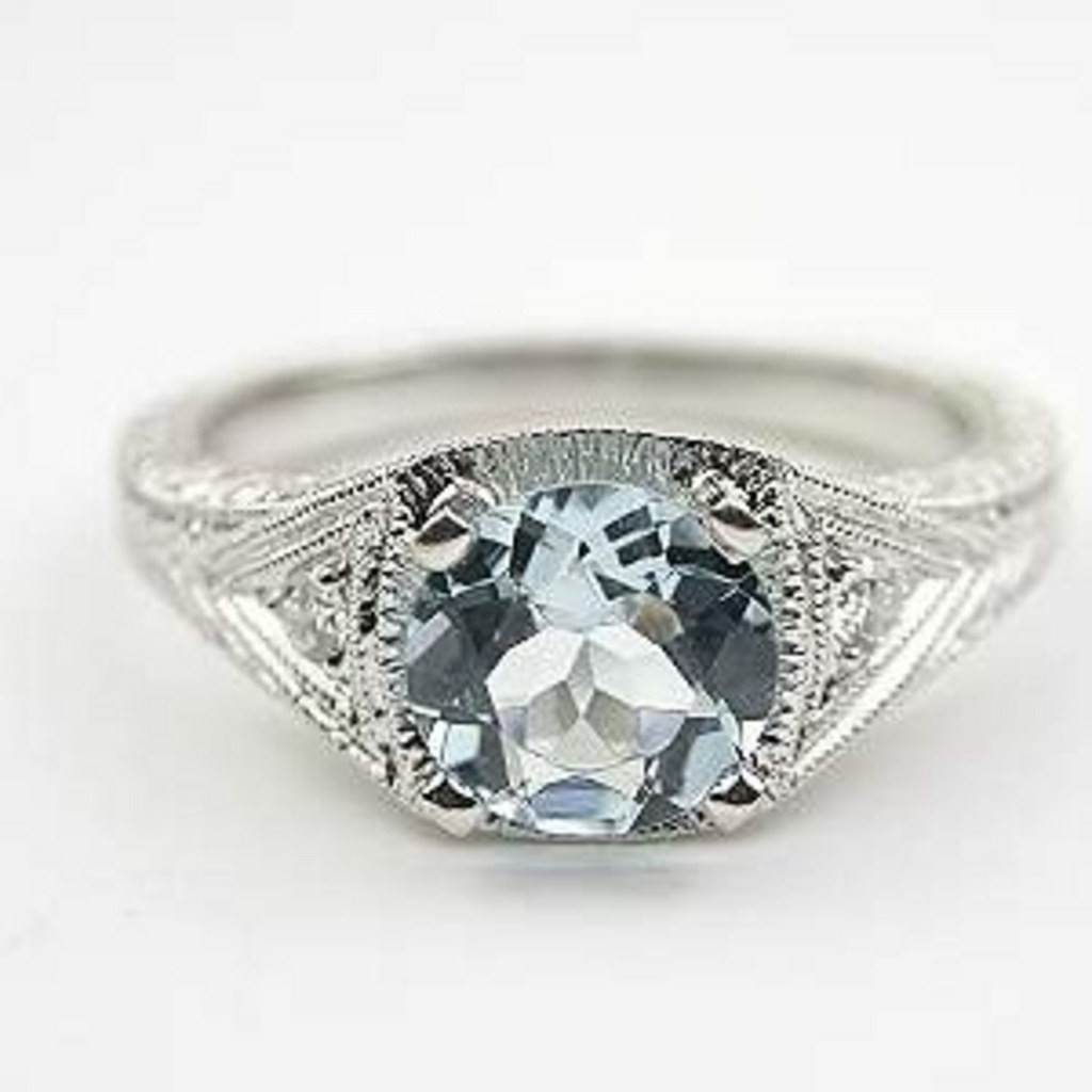 Aquamarine Wedding Bands
 8 Aquamarine Engagement Rings That Give Diamond Rings a