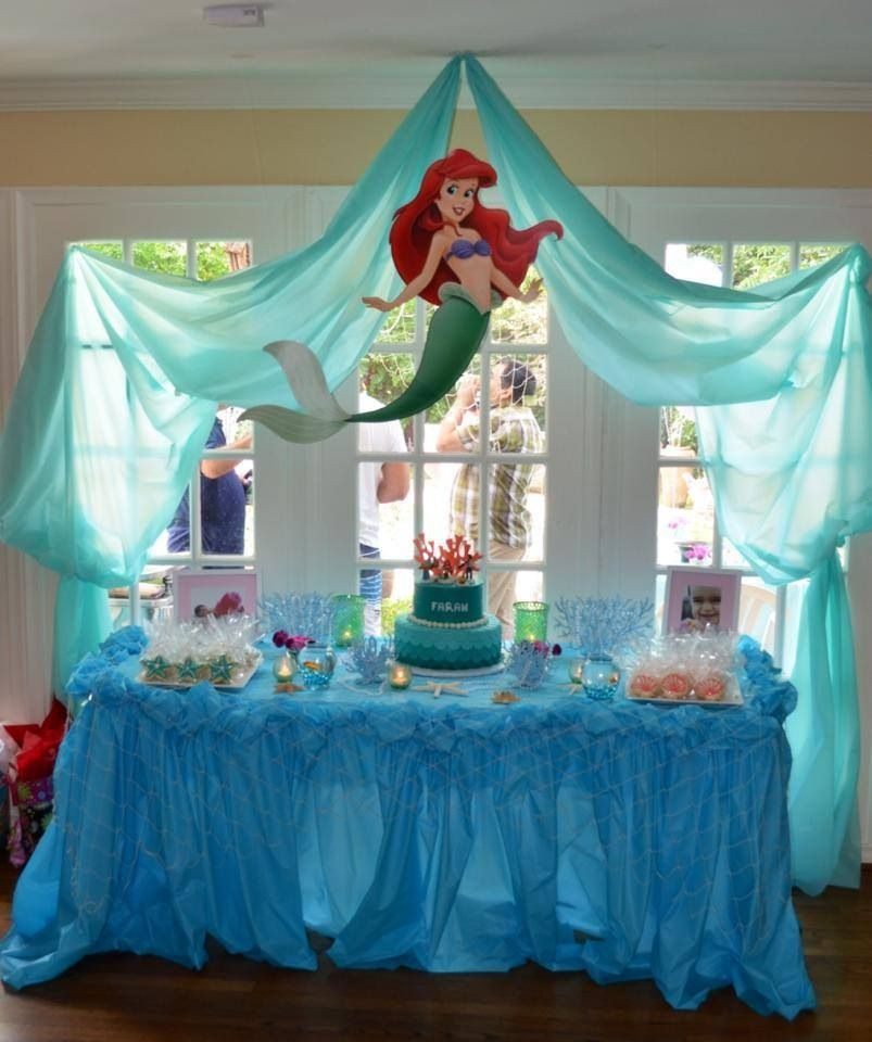 Ariel Birthday Decorations
 Ariel birthday display Party