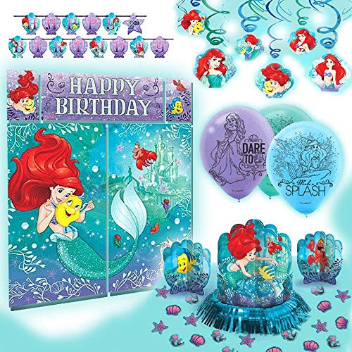 Ariel Birthday Decorations
 Little Mermaid Birthday Party Supplies Amazon