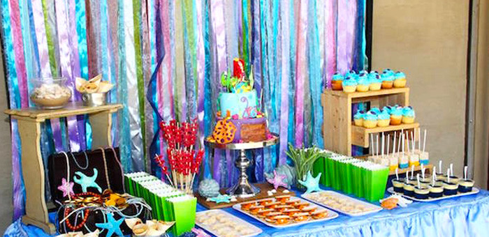 Ariel Birthday Decorations
 Kara s Party Ideas Ariel The Little Mermaid Birthday