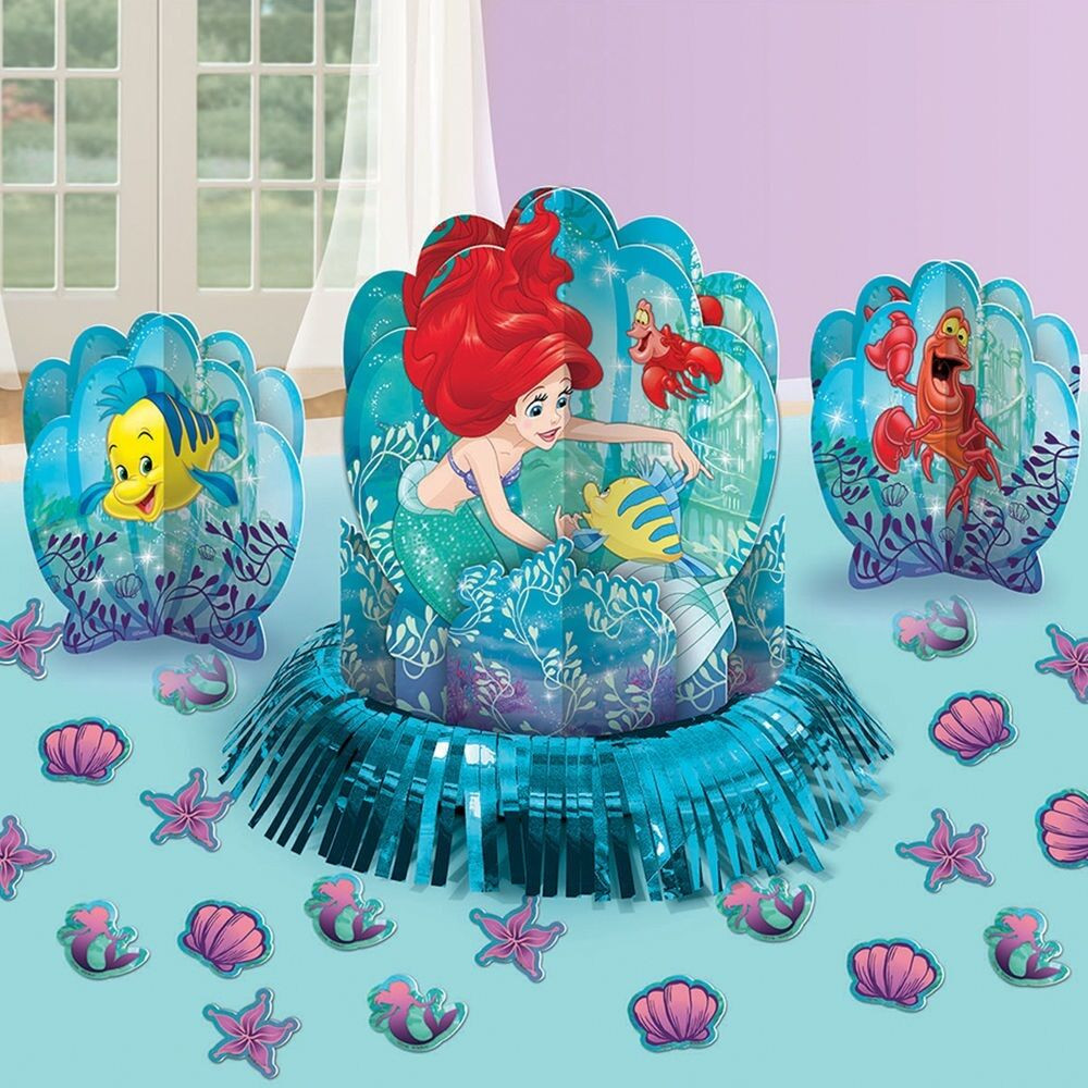 Ariel Birthday Decorations
 Disney Little Mermaid Ariel Birthday Party Centerpiece
