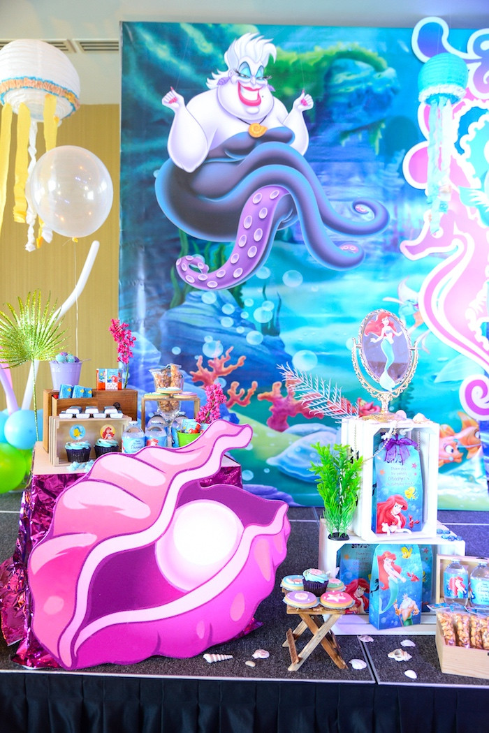 Ariel Birthday Decorations
 Kara s Party Ideas Ariel the Little Mermaid Birthday Party