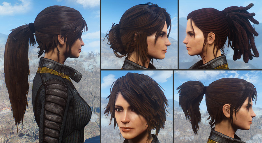 Ark Female Hairstyles
 Ponytail Hairstyles by Azar v2 5a at Fallout 4 Nexus