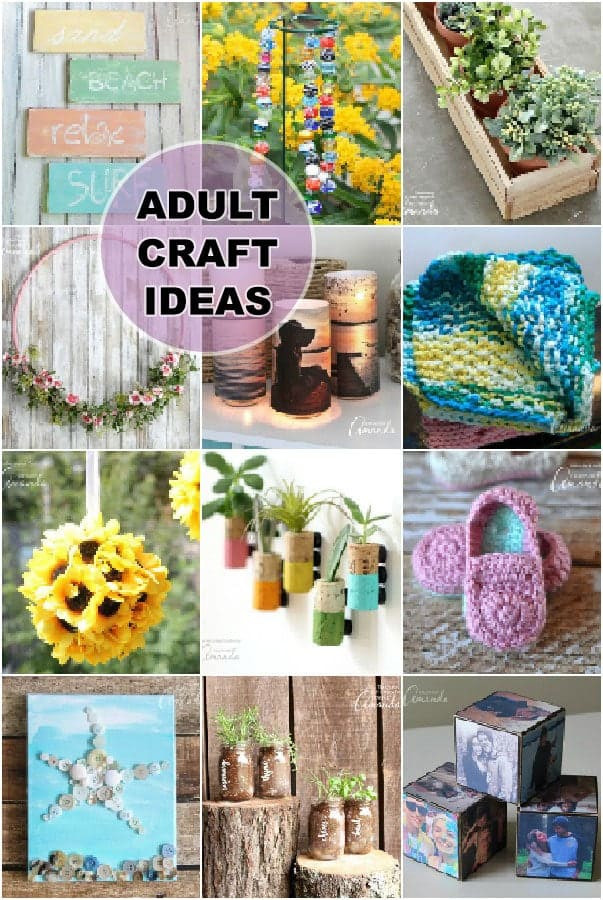 Art Projects For Adults
 Adult Craft Ideas lots of crafts for adults