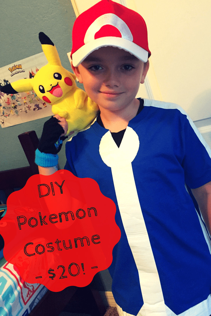 Ash Ketchum DIY Costume
 DIY Pokemon Costume For $20 Halloween Costume For Kids