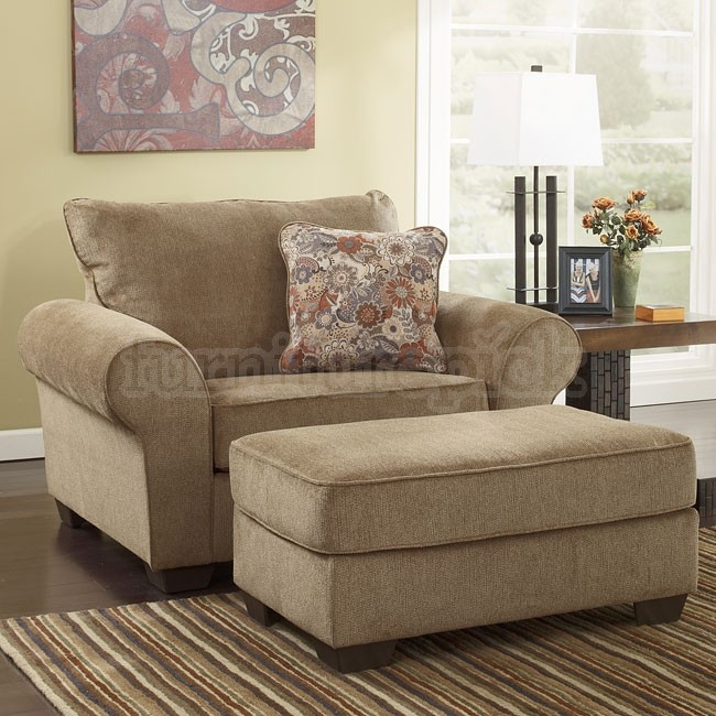 Ashley Living Room Chairs
 My fy Reading Chair & Ottoman Galand Umber from Ashley