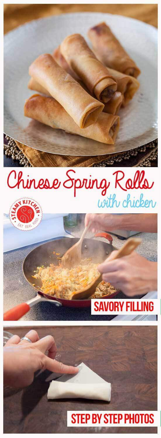 Asian Spring Roll Recipes
 Chinese Spring Rolls Recipe with Chicken