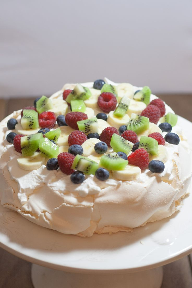 Australian Dessert Recipe
 Australian Pavlova with Cream & Fruit