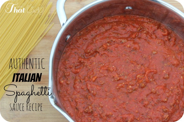 Authentic Italian Pasta Sauces
 BEST EVER Homemade Italian Spaghetti Sauce Recipe