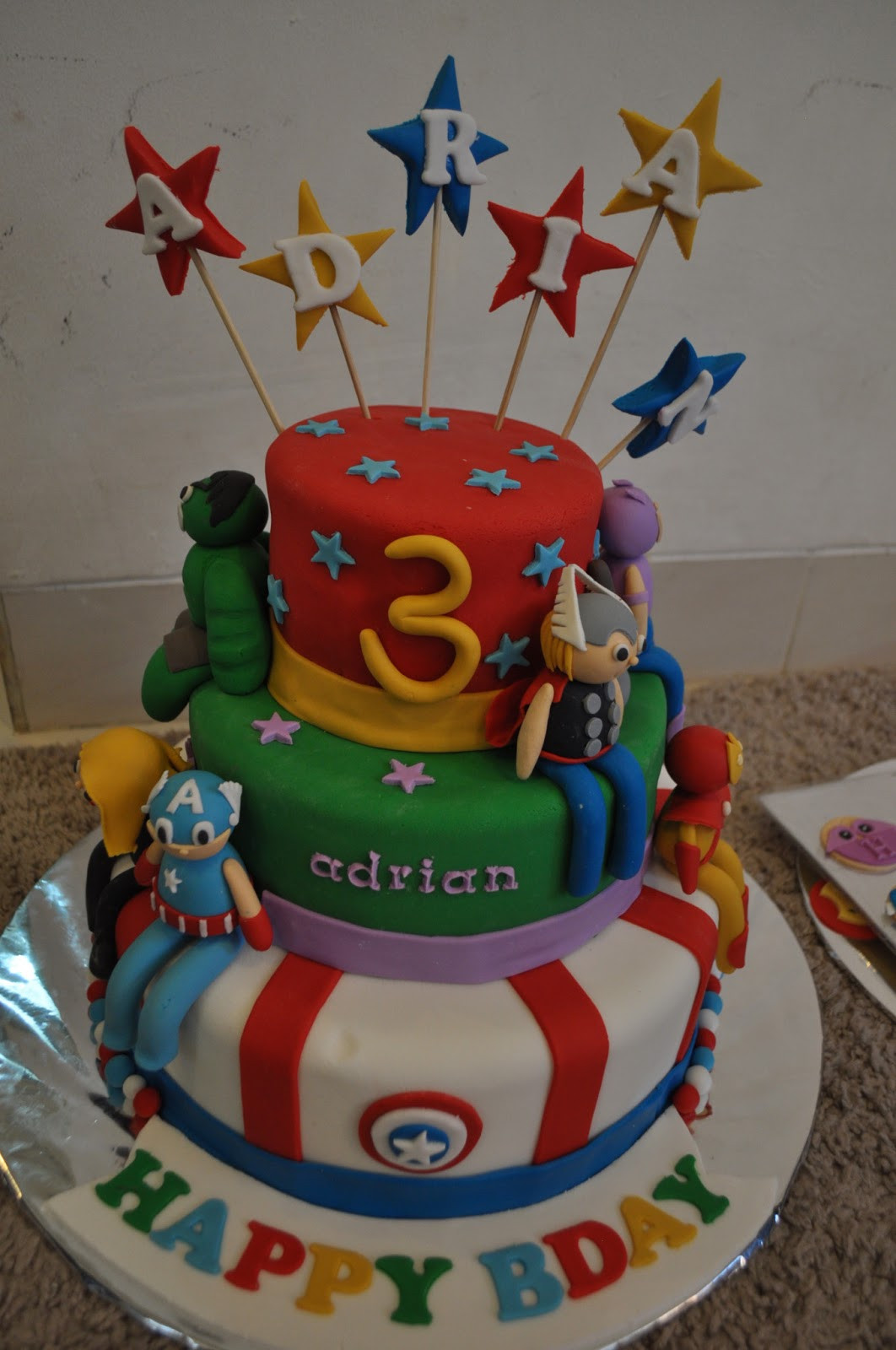 Avengers Birthday Cakes
 momatoye Avengers Birthday Cake Ocii
