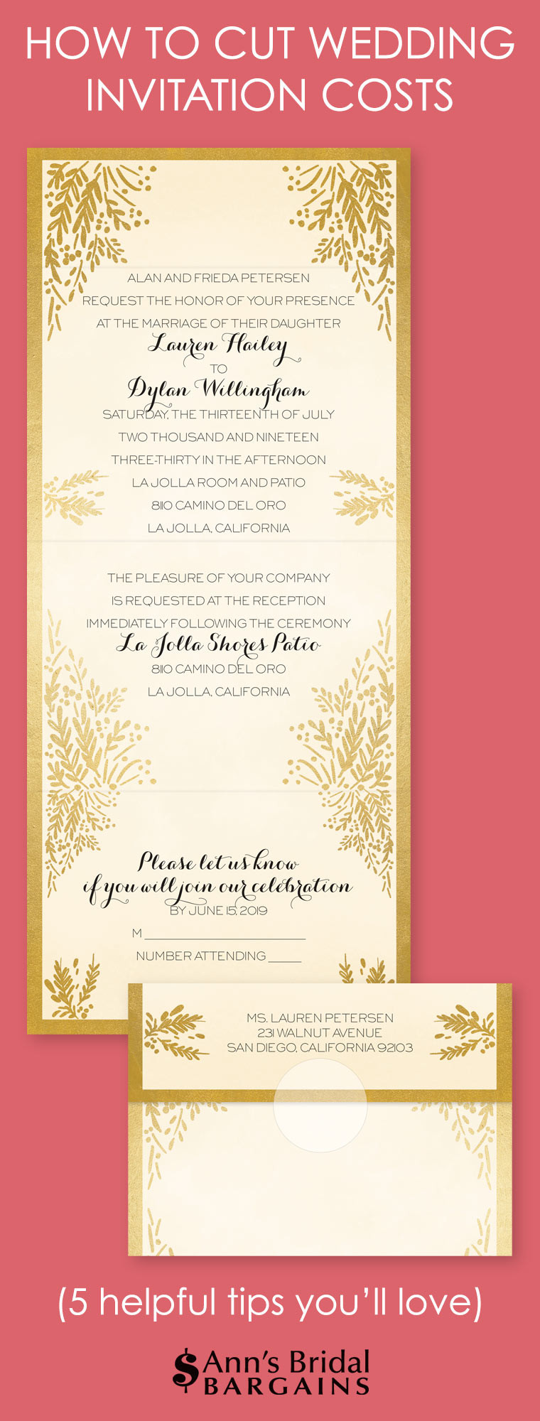 Average Cost For Wedding Invitations
 How to Cut Wedding Invitation Costs